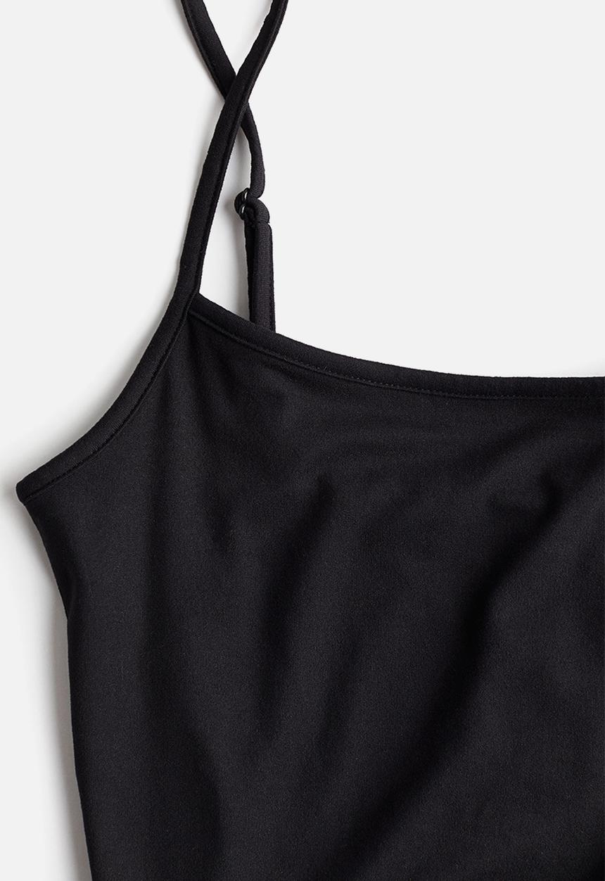 H&M - Strappy bodycon dress - black