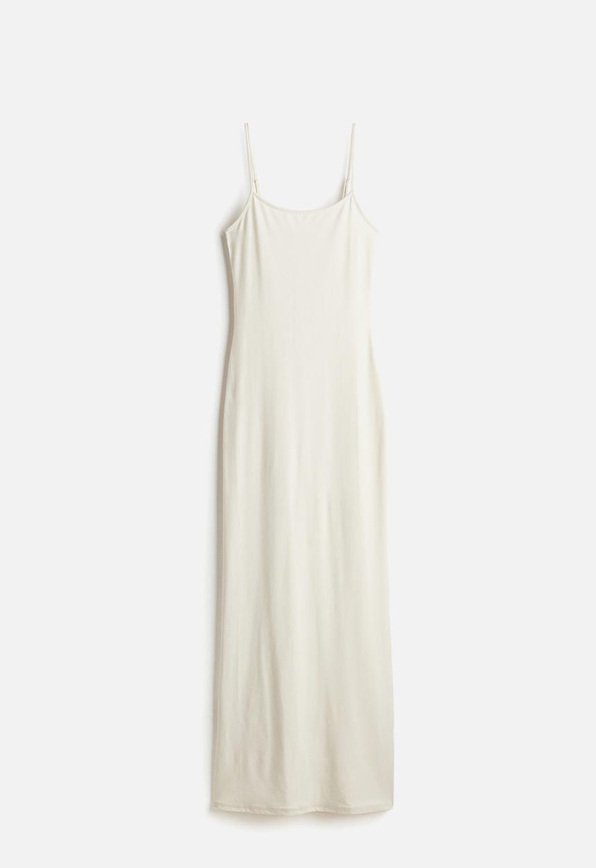 H&M - Strappy bodycon dress - light beige