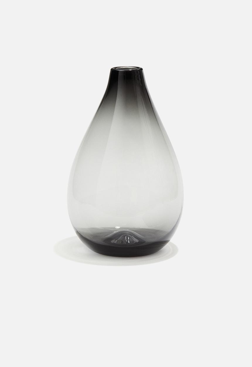 H&M - Teardrop vase - dark grey 