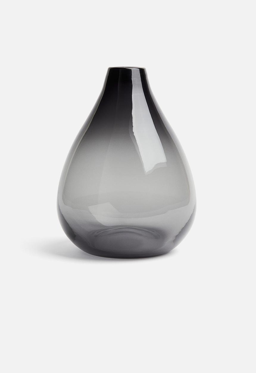 H&M - Teardrop vase - dark grey