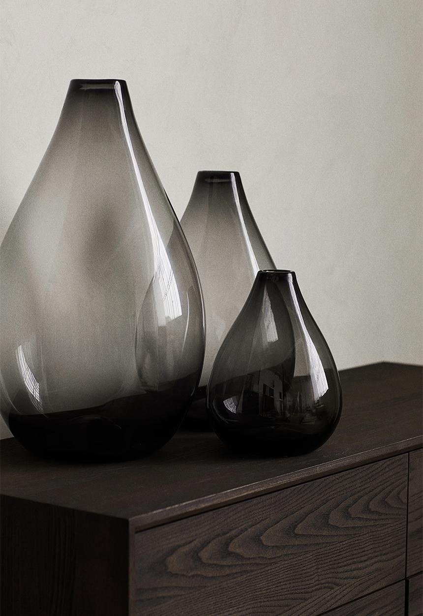 H&M - Teardrop vase - dark grey
