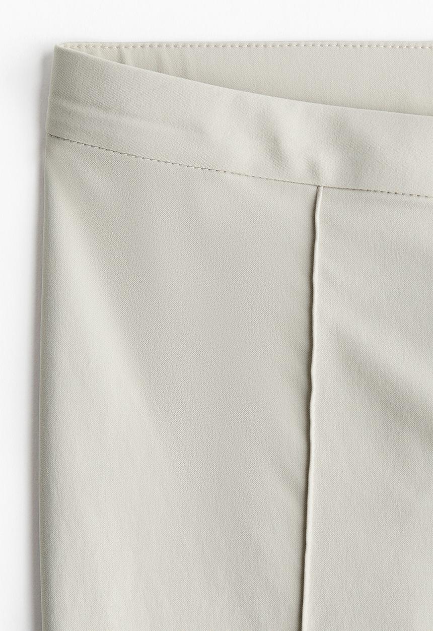 H&M - Flared tailored trousers - light greige