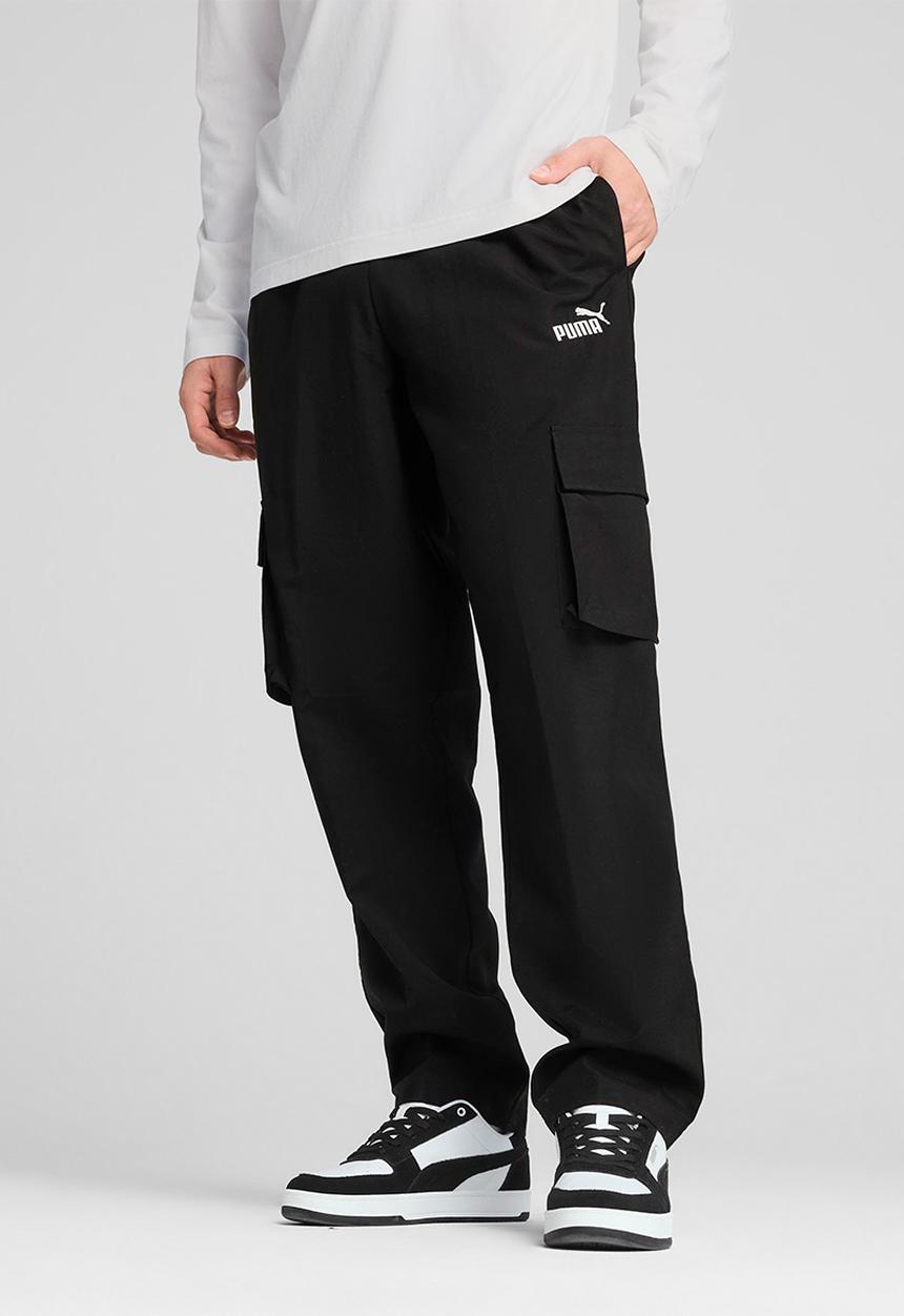 PUMA - ESS No. 1 Logo Woven Cargo Pants - Black 
