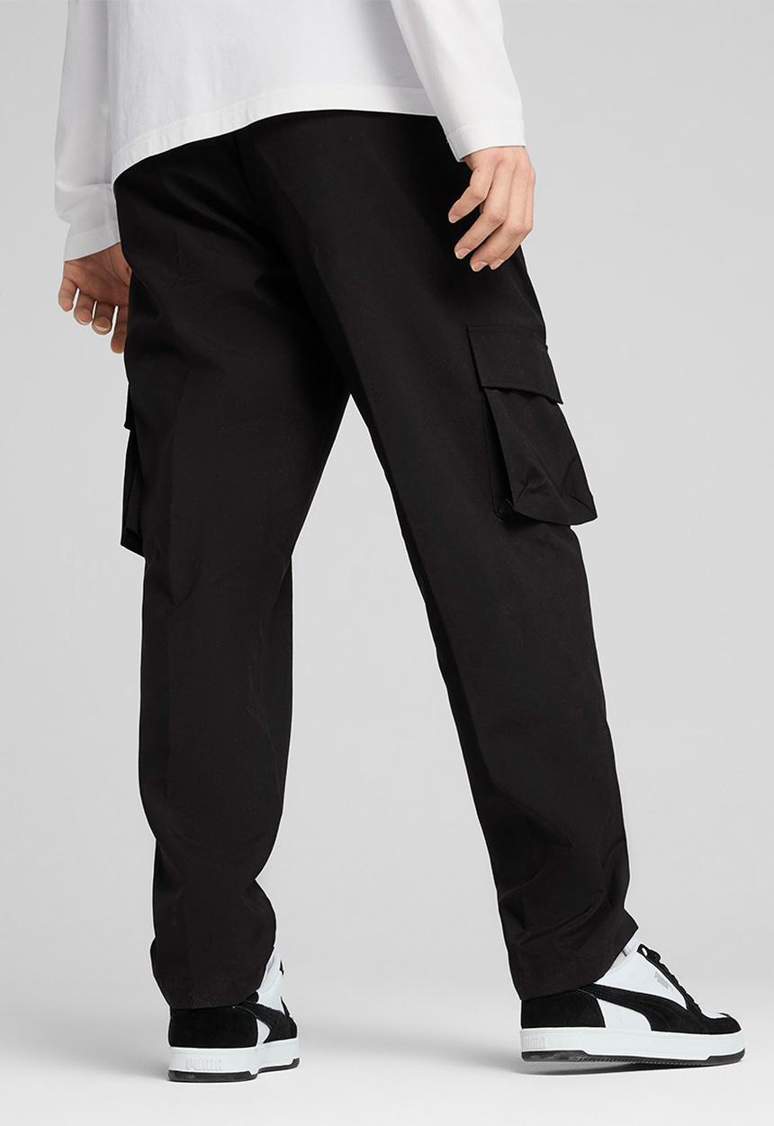 PUMA - ESS No. 1 Logo Woven Cargo Pants - Black 