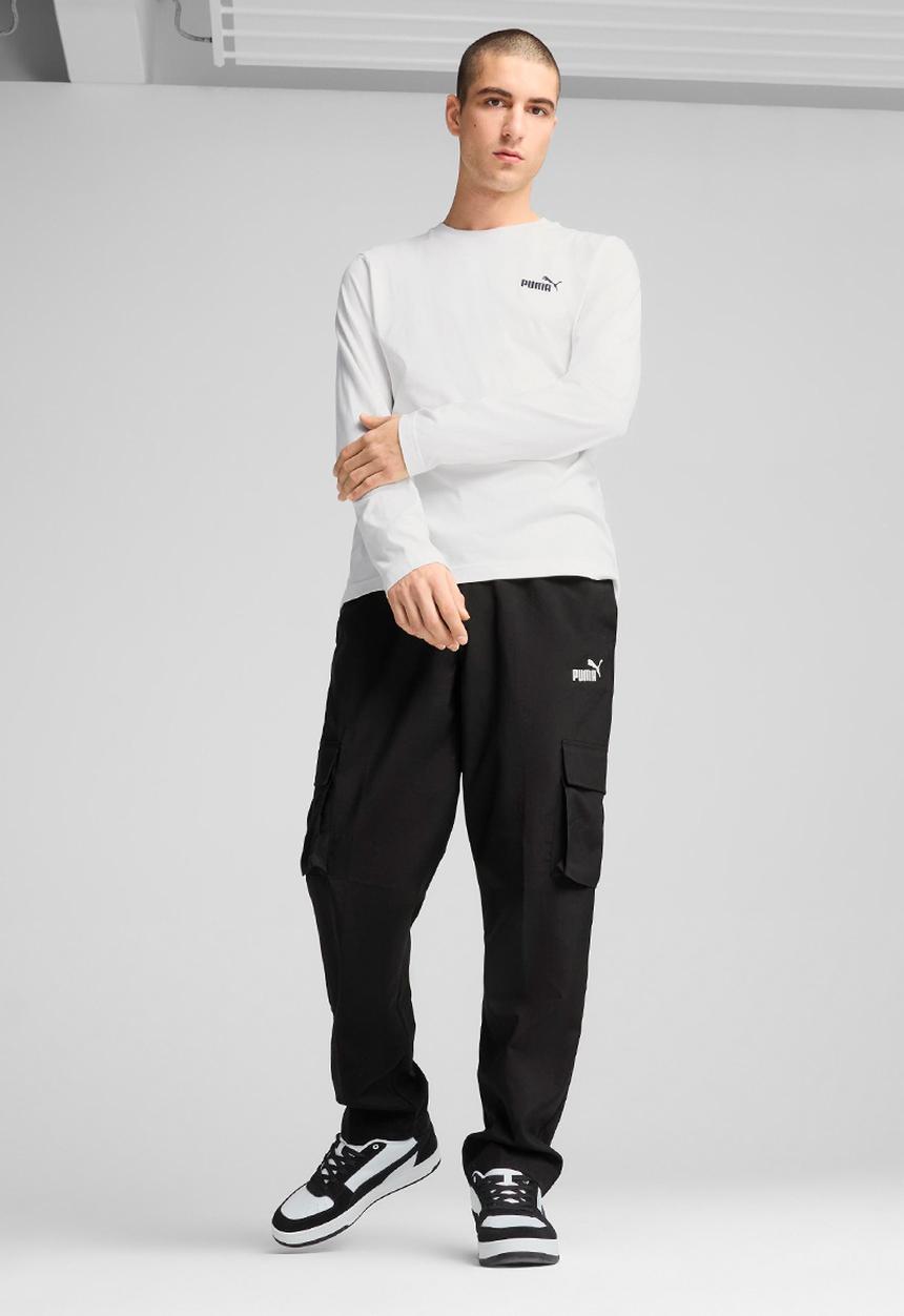 PUMA - ESS No. 1 Logo Woven Cargo Pants - Black 