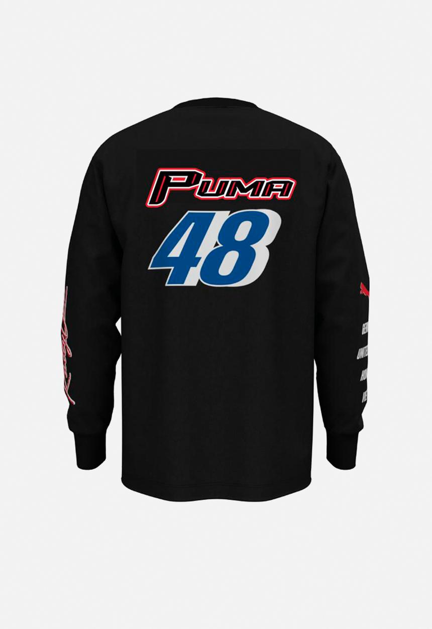 PUMA - GRAPHICS PUMA Moto Relaxed Long Sleeve Tee - PUMA Black