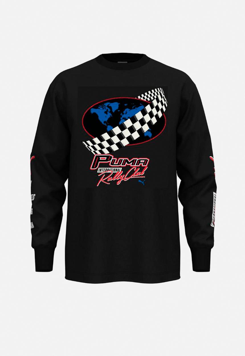 PUMA - GRAPHICS PUMA Moto Relaxed Long Sleeve Tee - PUMA Black