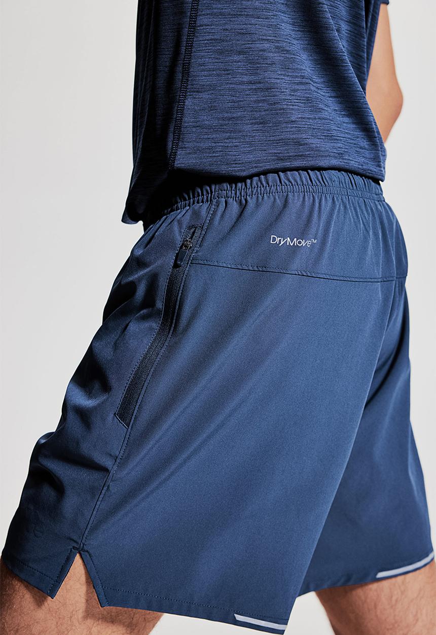 H&M - Mid-length running shorts with drymove™ - navy blue