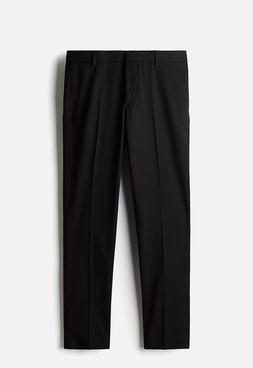 H&M - Slim fit suit trousers - black