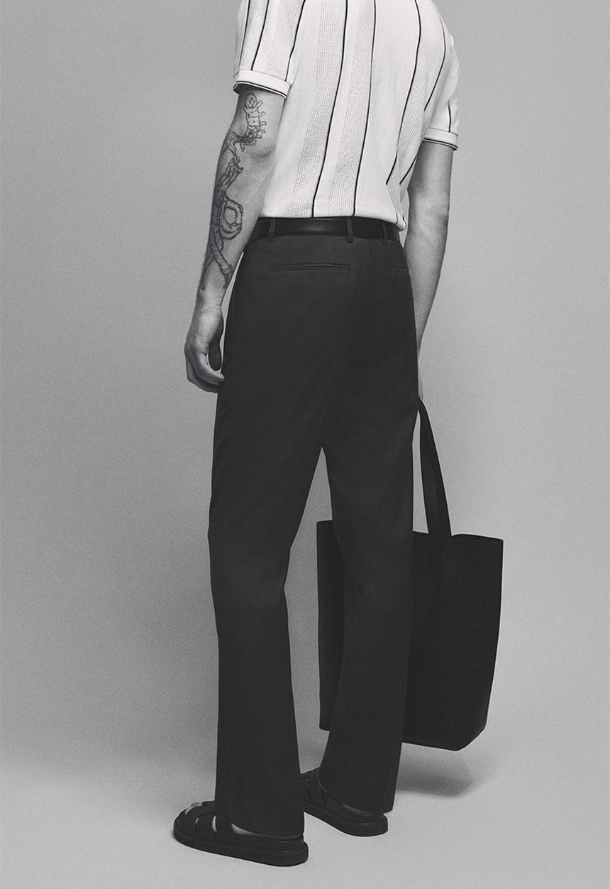 H&M - Slim fit suit trousers - navy blue