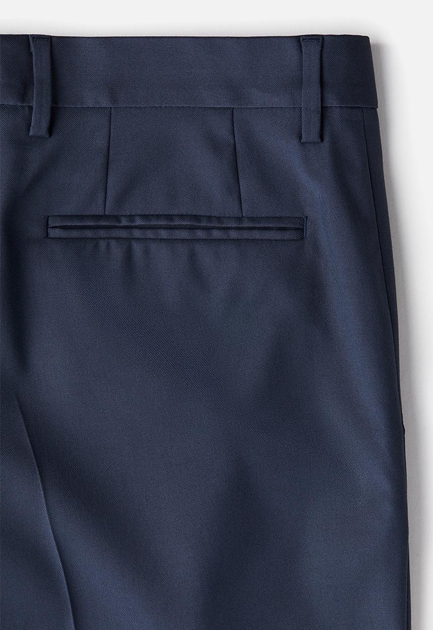H&M - Slim fit suit trousers - navy blue