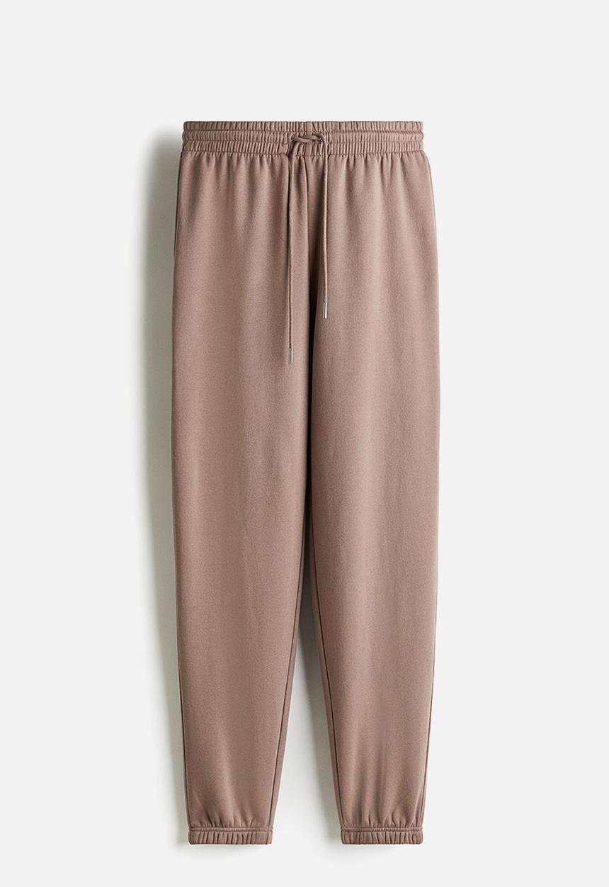 H&M - Cotton-blend sweatpants - dark beige