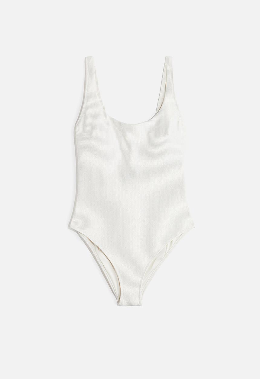 H&M - Padded-cup swimsuit - white
