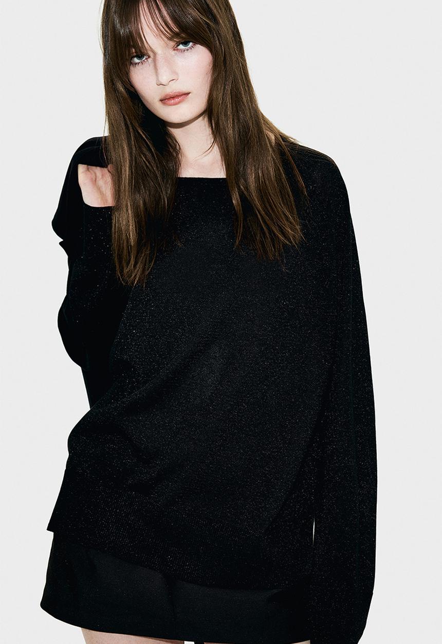 H&M - Glittery jumper - black