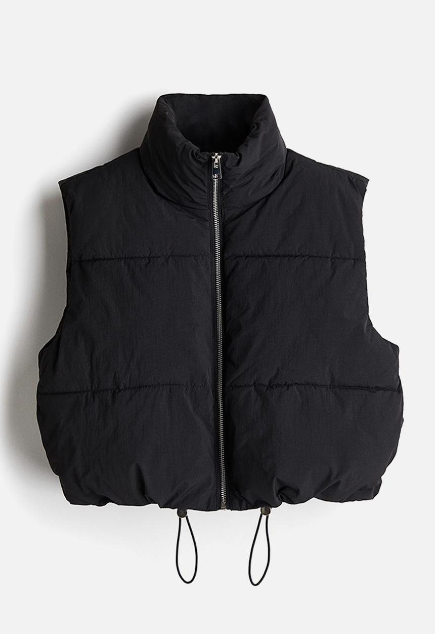Short puffer gilet - black - 1259995001