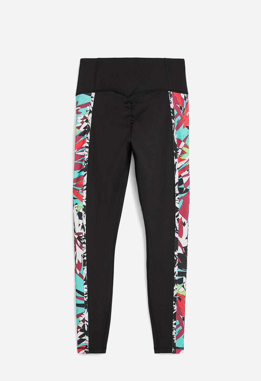 PUMA - Plus Tropical Aop Hw 7/8 Tight - Puma Black-Aw-048280-0001