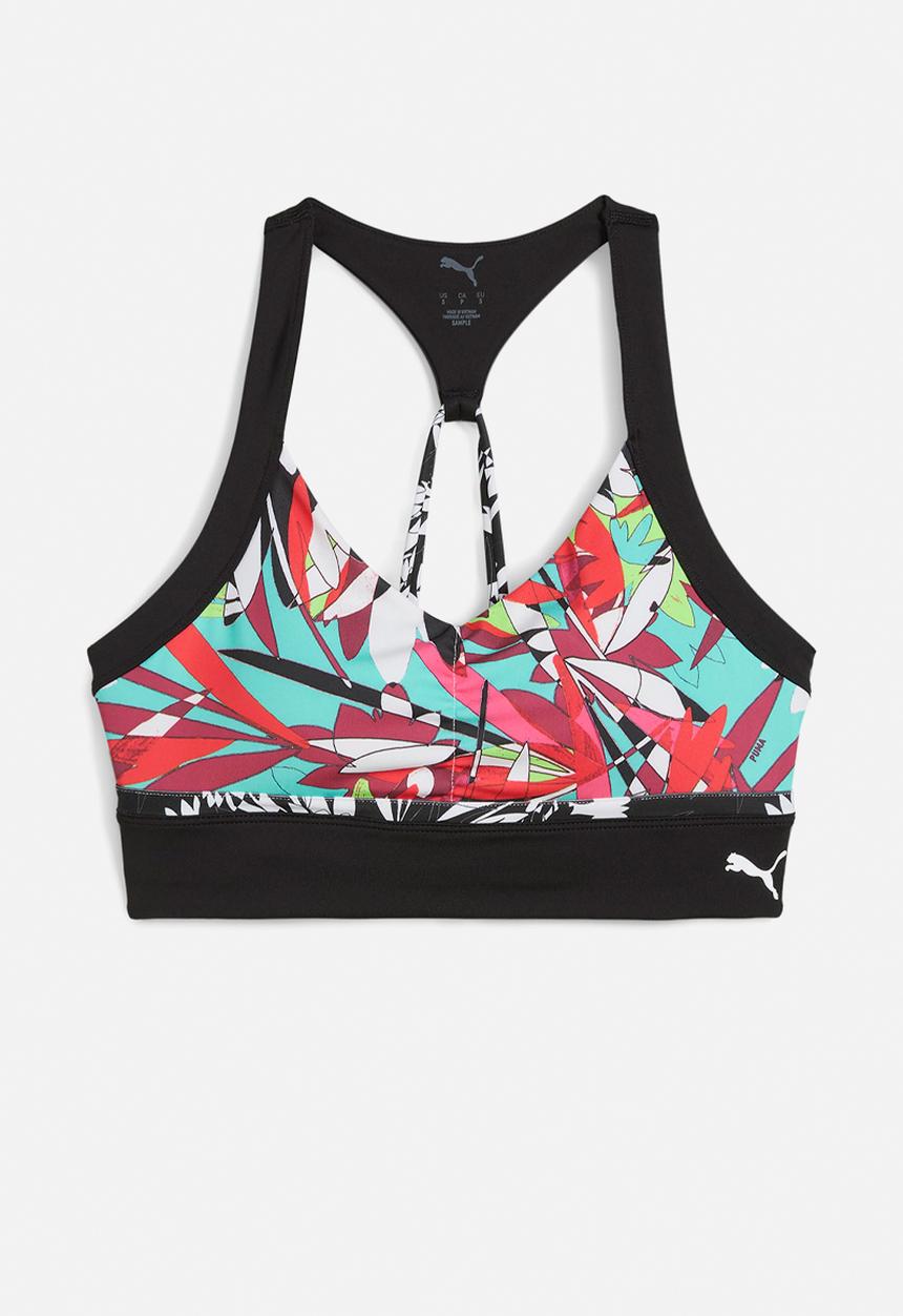 PUMA - Plus 4Keeps Tropical Aop Longline Bra - Puma Black-Aw-048280-0001