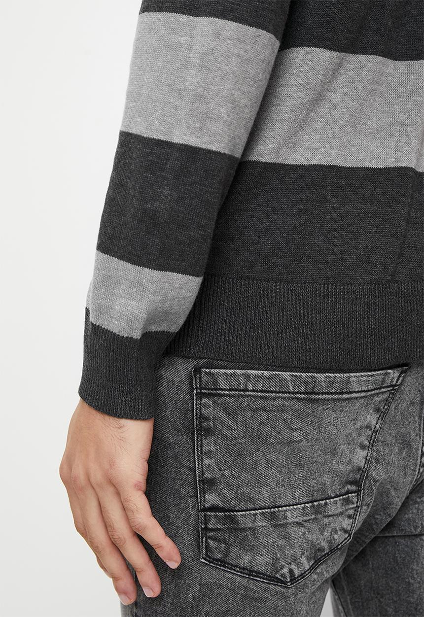 Brave Soul - Knitwear - Dark Charcoal Marl