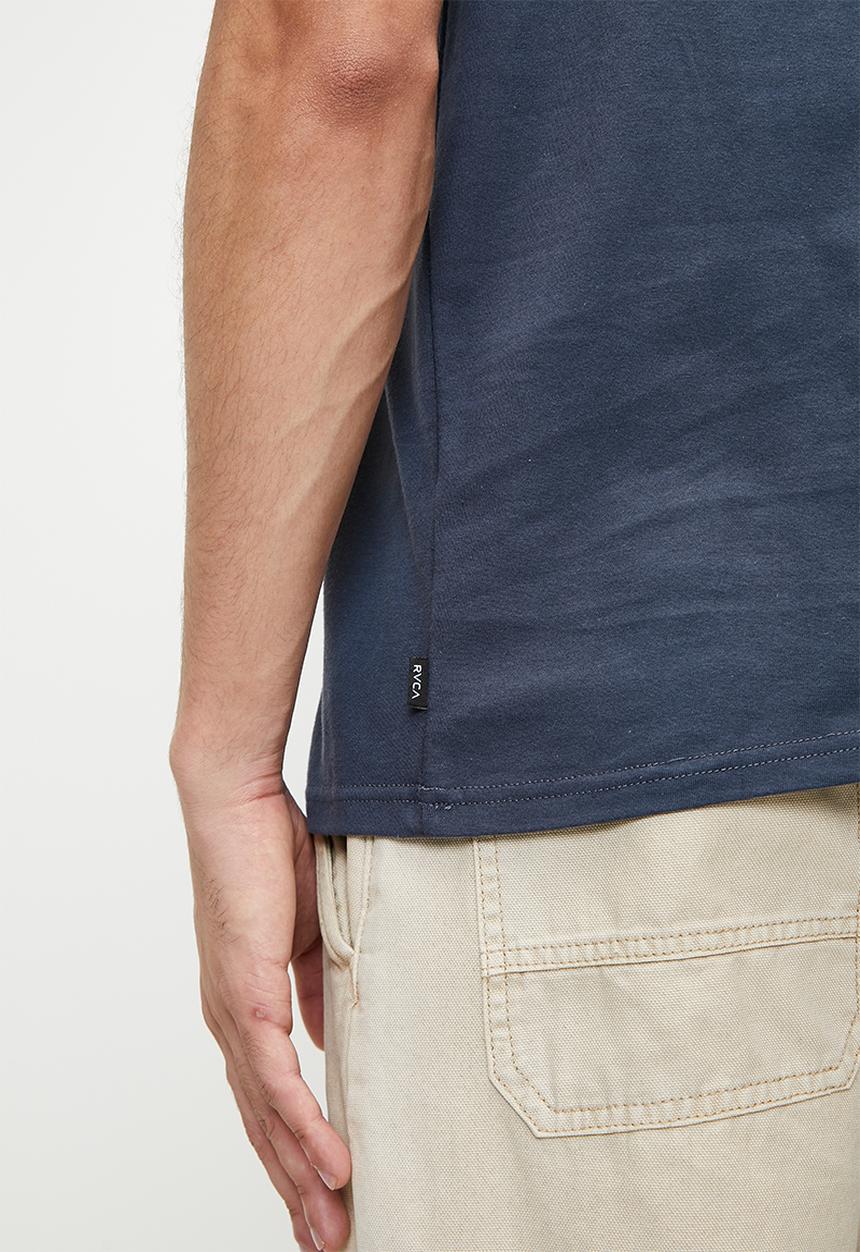 RVCA - Va torn short sleeve tee - petrol blue