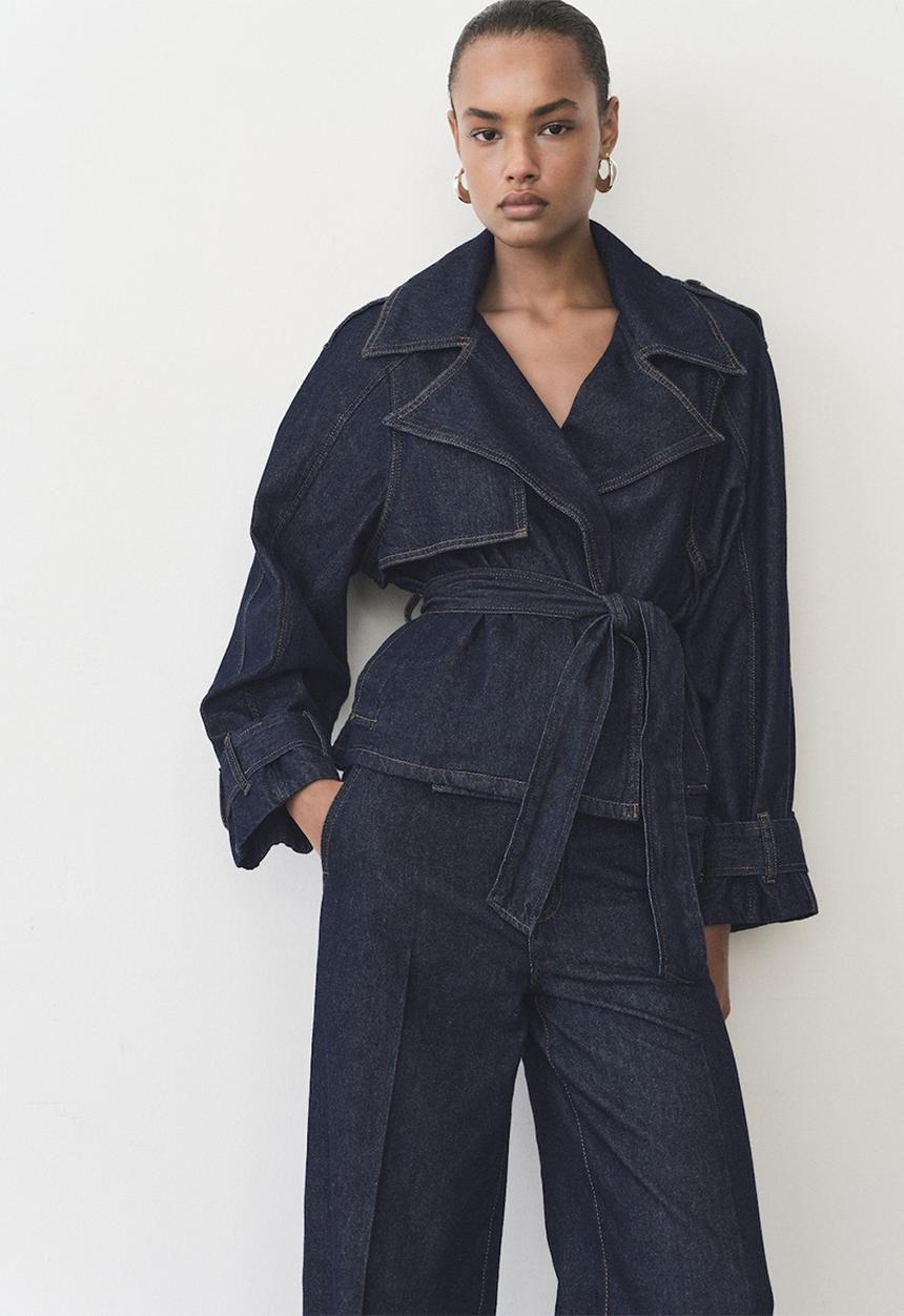 MANGO - Trenchcoat Mar - Open Blue