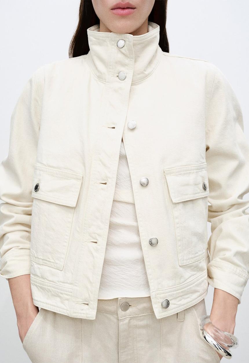 MANGO - Jacket Mara - Natural