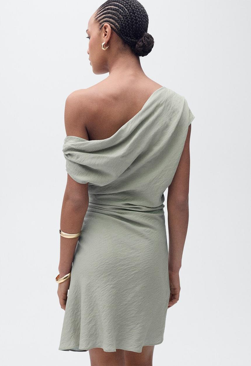 MANGO - Dress Leandra - Medium Blue