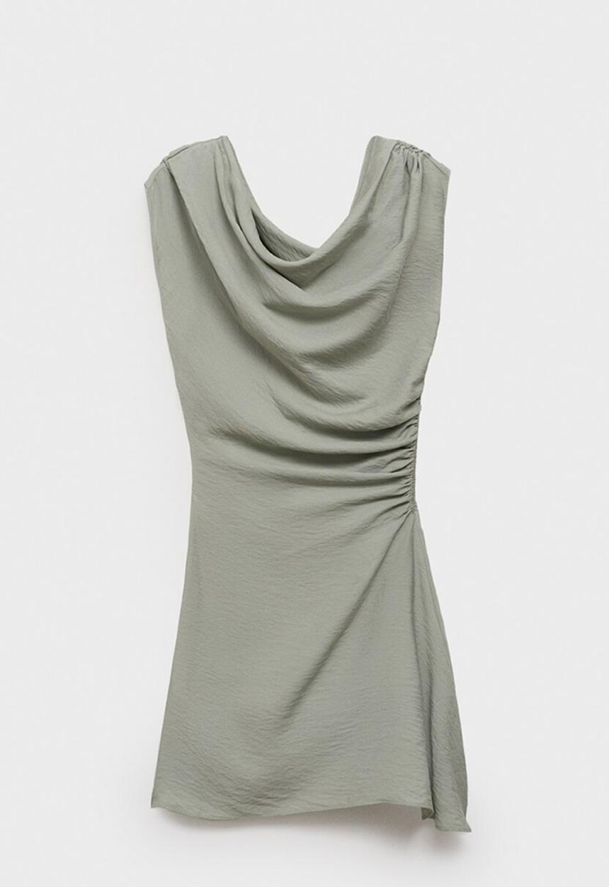 MANGO - Dress Leandra - Medium Blue