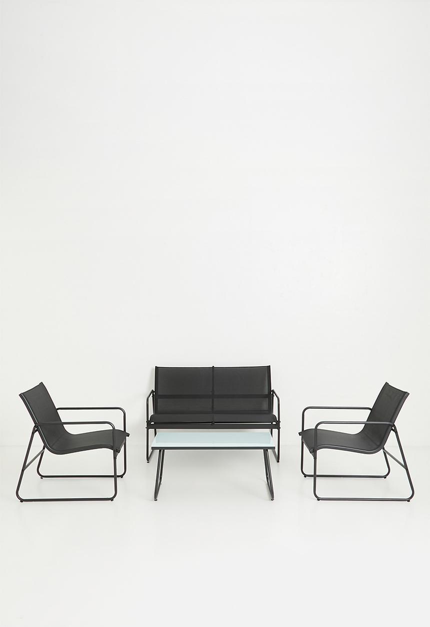H&S - Furniture set 4pcs - black