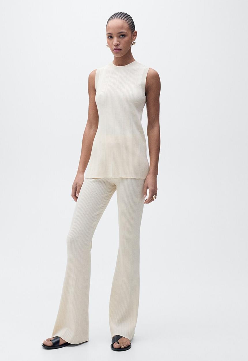 MANGO - Top Puigdi - Light Beige
