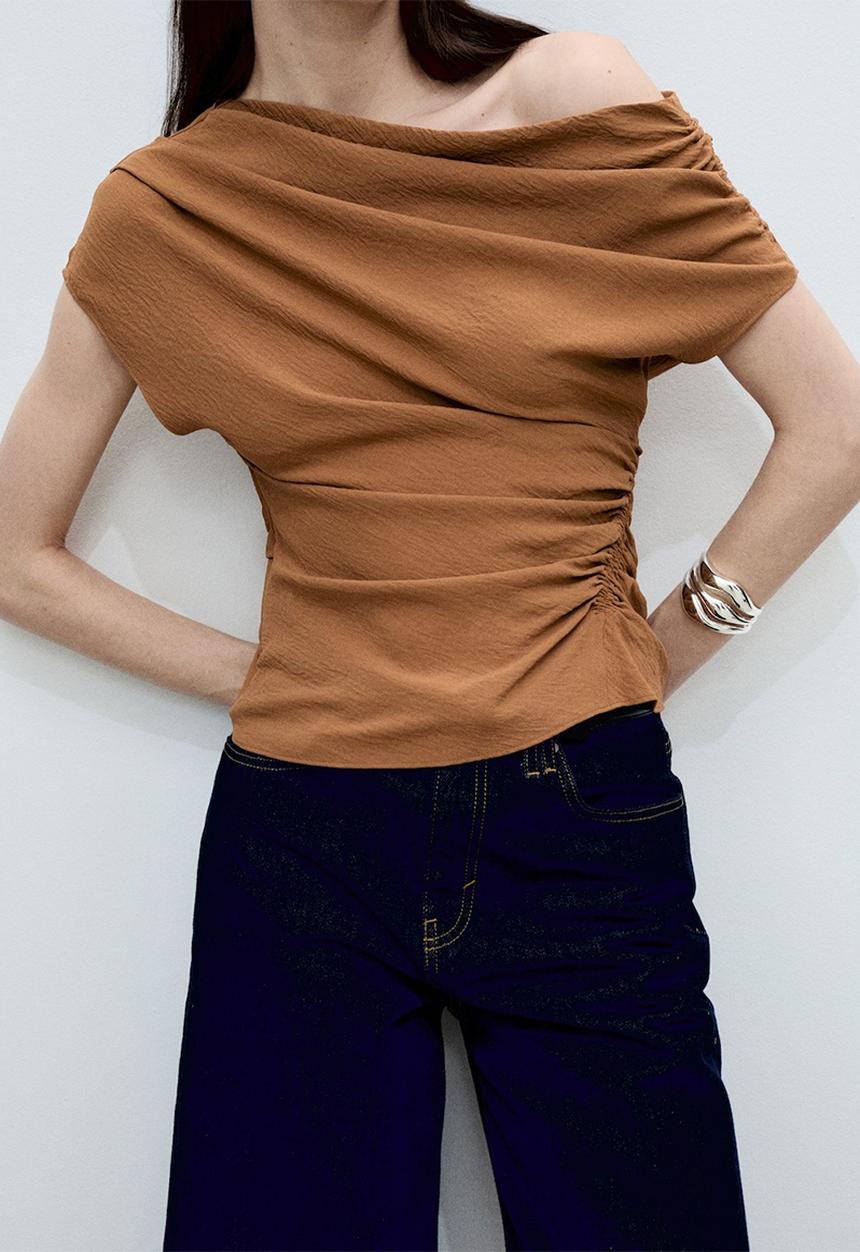 MANGO - Top Brick - Dark Brown