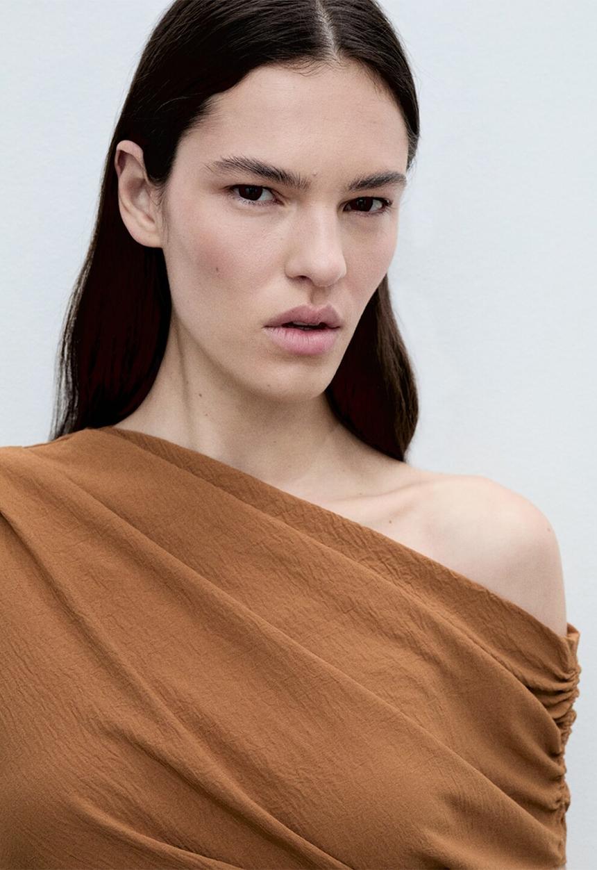 MANGO - Top Brick - Dark Brown