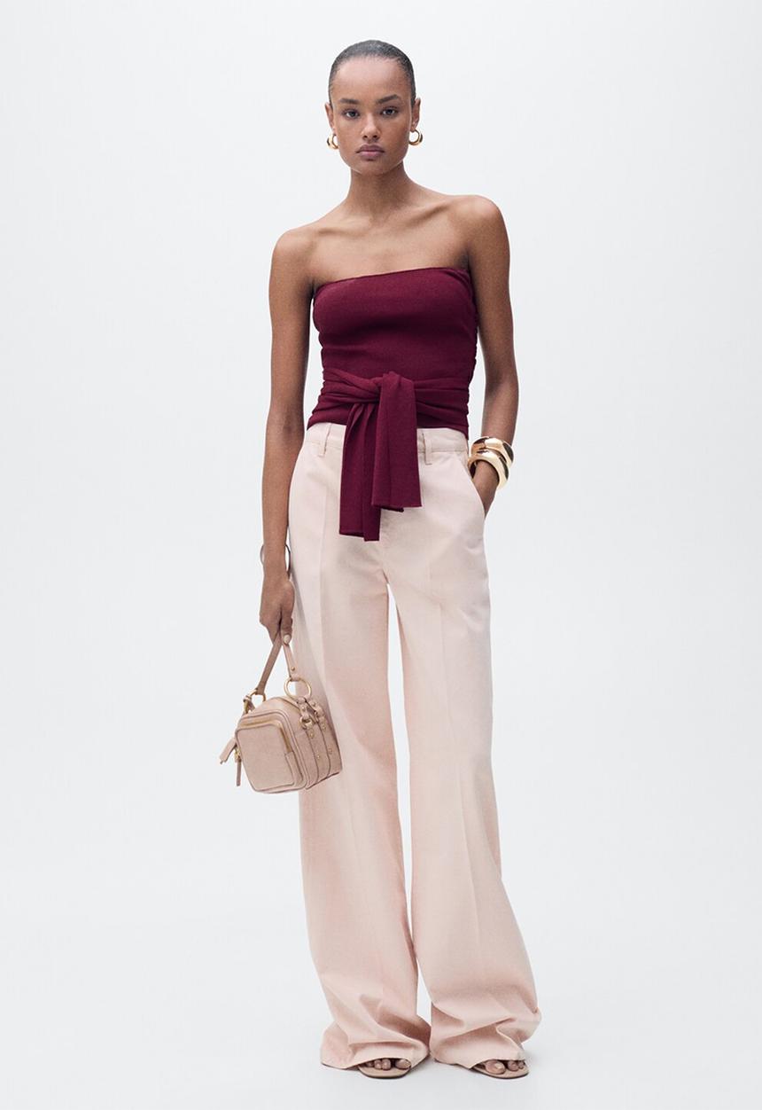 MANGO - Top Julito - Dark Red
