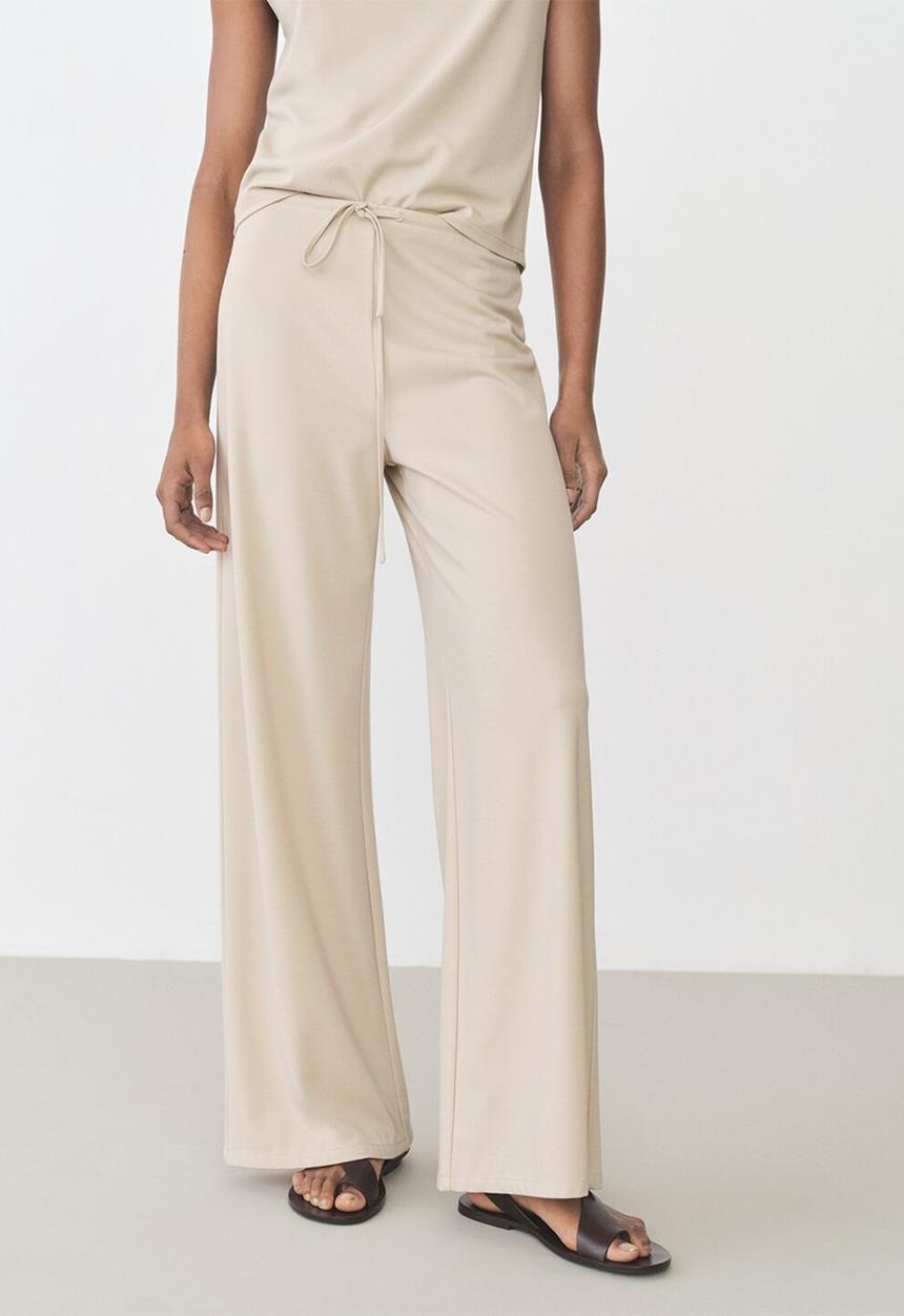 MANGO - Trousers Candela - Light Pastel Brown