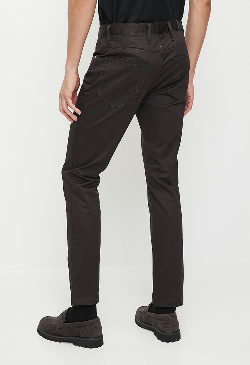 POLO - Mens Essential 5 Pocket Slim Leg Trouser - Chocolate