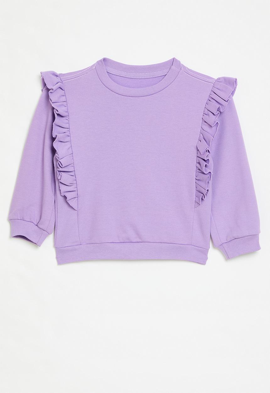 Pop Candy - Frilled sweatshirt - lilac