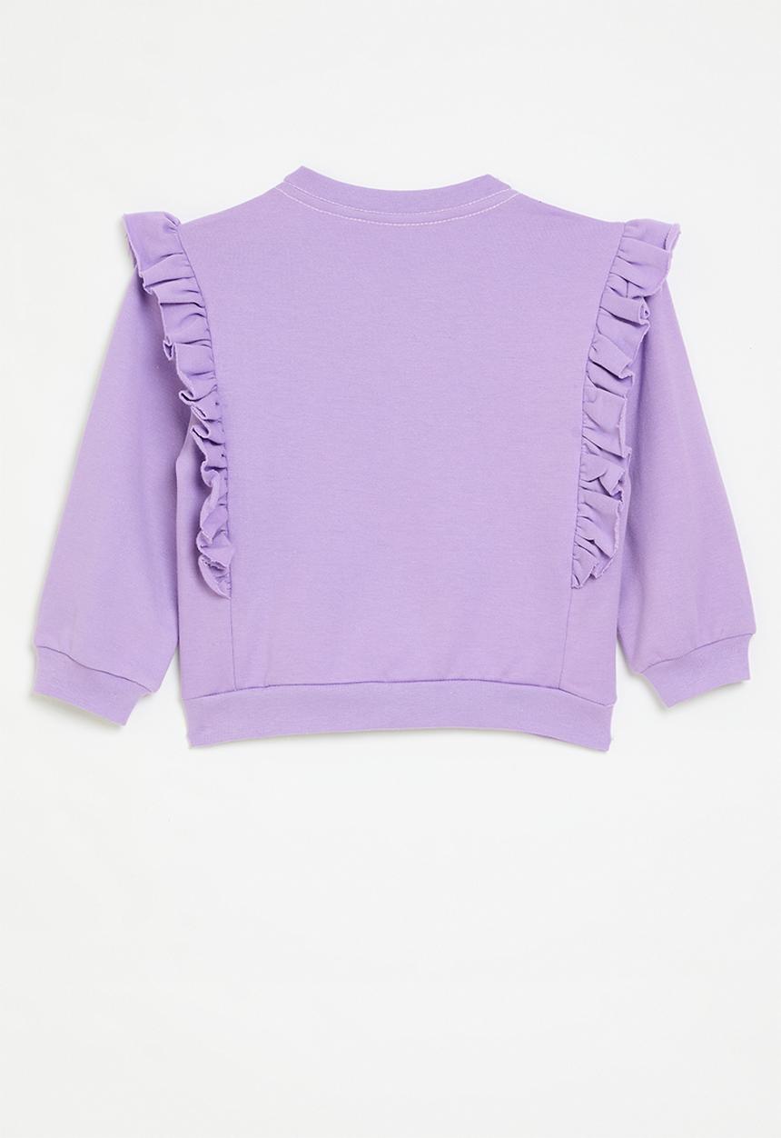 Pop Candy - Frilled sweatshirt - lilac