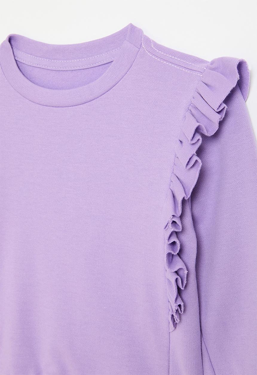Pop Candy - Frilled sweatshirt - lilac