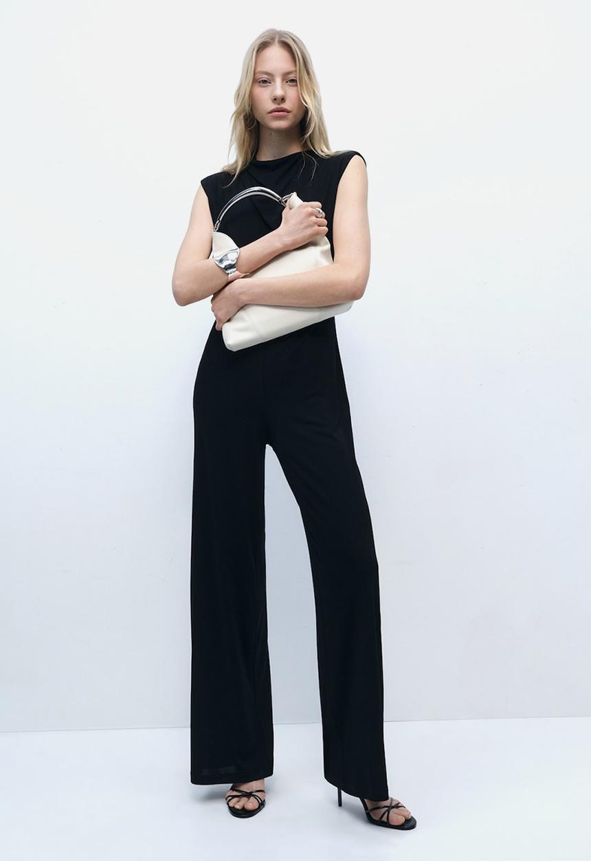 MANGO - Jumpsuit Aubrey - Black