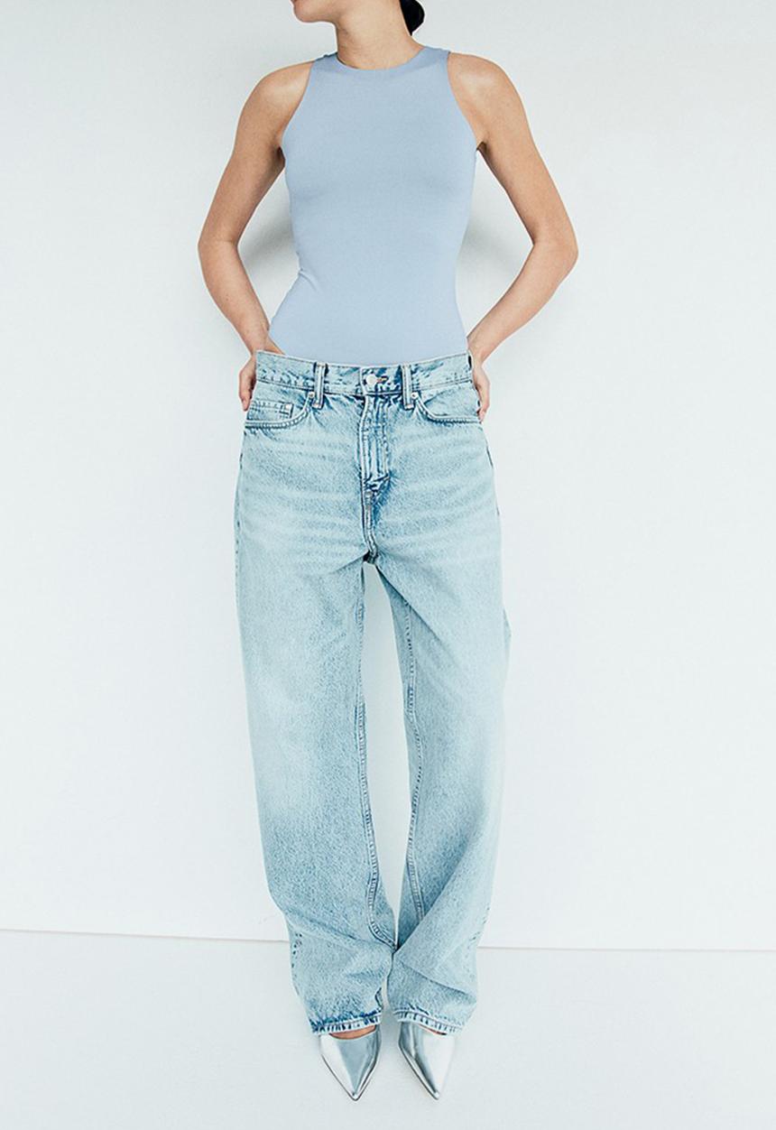 H&M - Jersey thong body - light blue