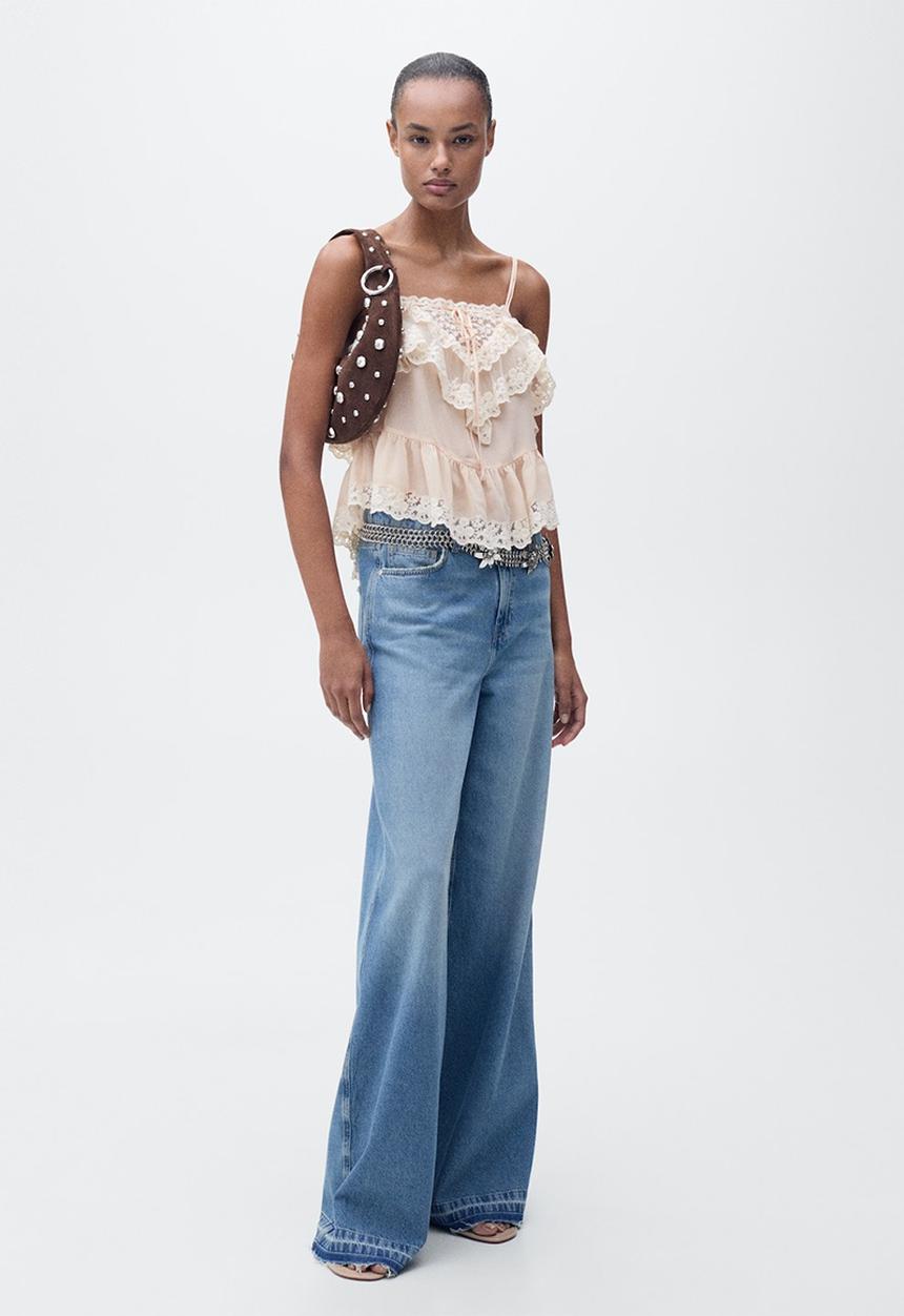 MANGO - Top Carino - Light Pastel Pink