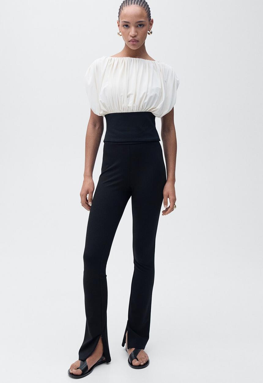 MANGO - Trousers Romi - Black