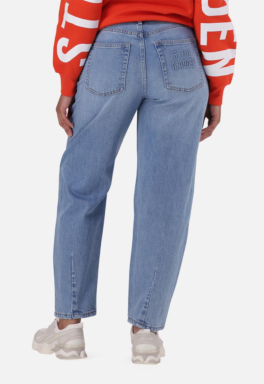 Steve Madden - Millie barrel jeans - mid wash
