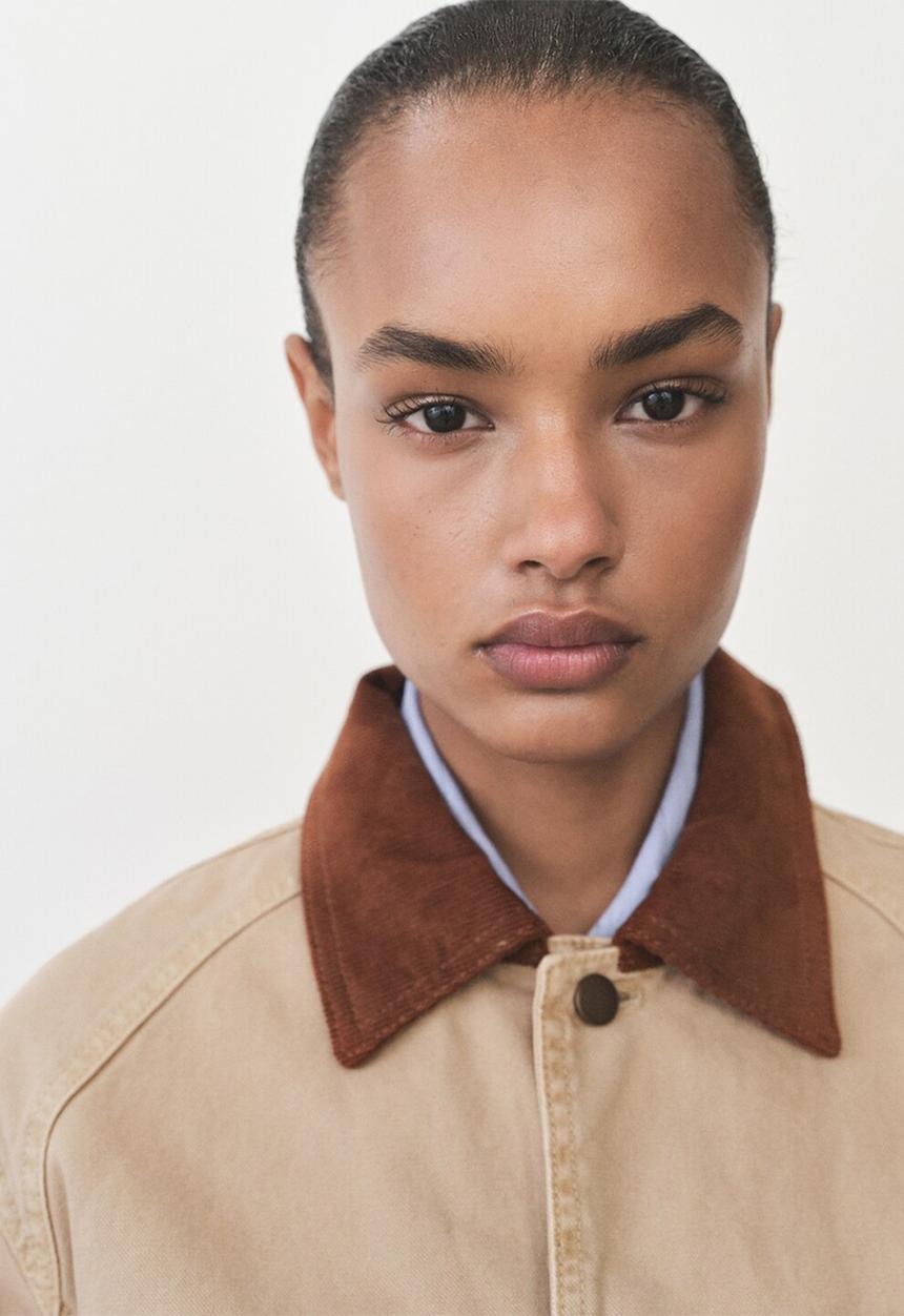 MANGO - Jacket Rio - Light Pastel Brown