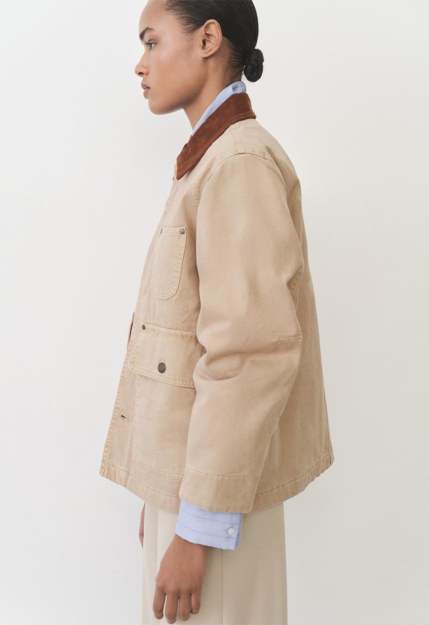 MANGO - Jacket Rio - Light Pastel Brown