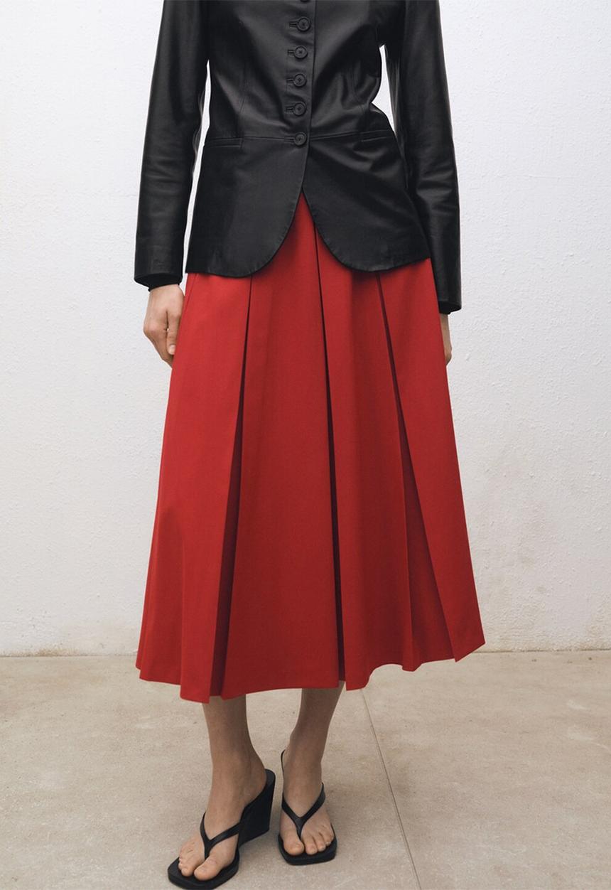 MANGO - Skirt Tica - Red