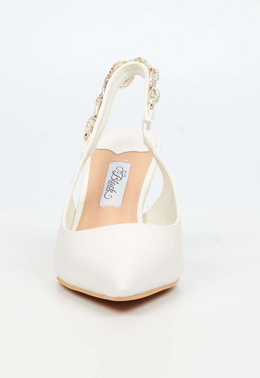 Miss Black - Nola 1 heel - white