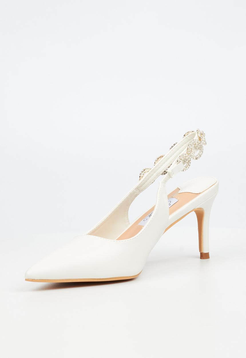 Miss Black - Nola 1 heel - white