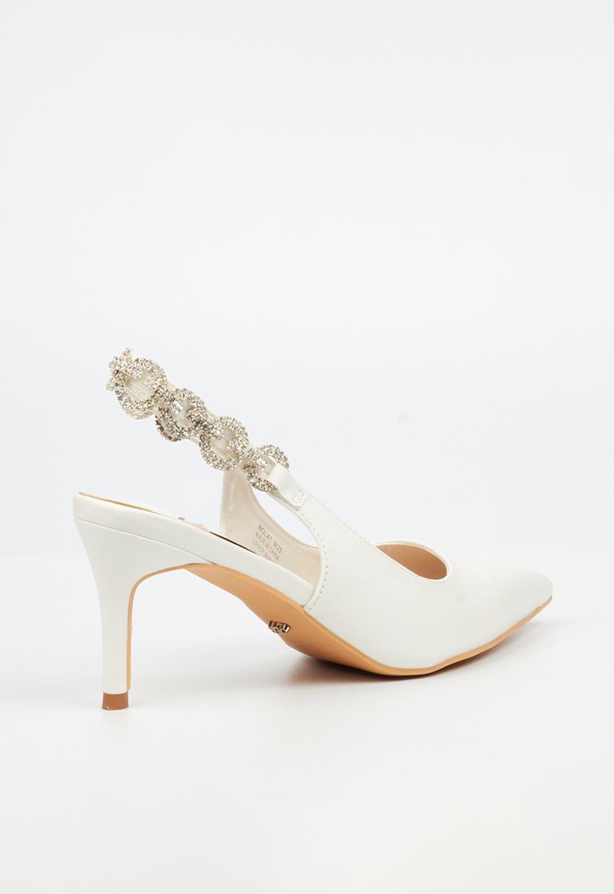 Miss Black - Nola 1 heel - white