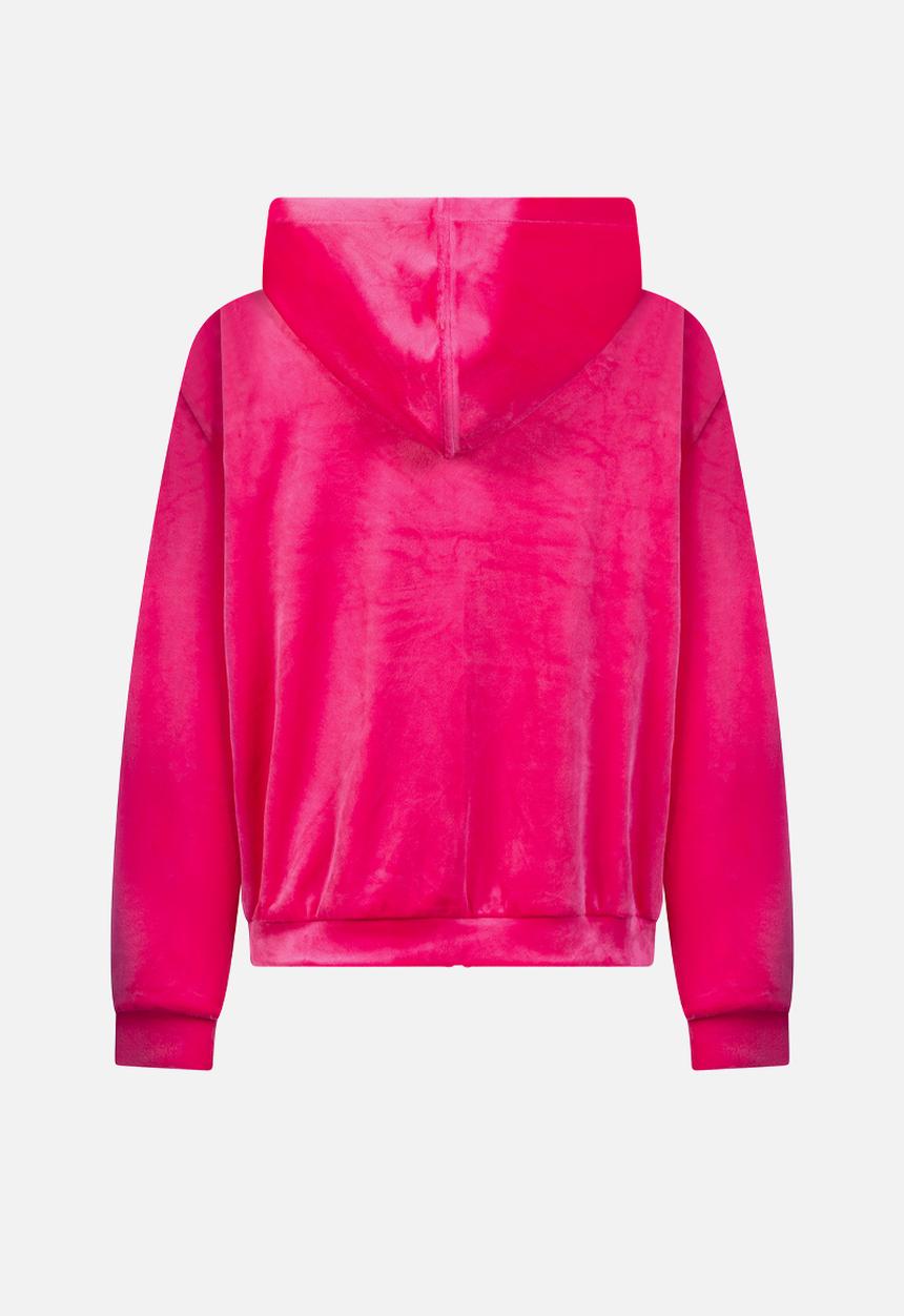 Hunkemoller - Jacket hoody long sleeve velours - pink