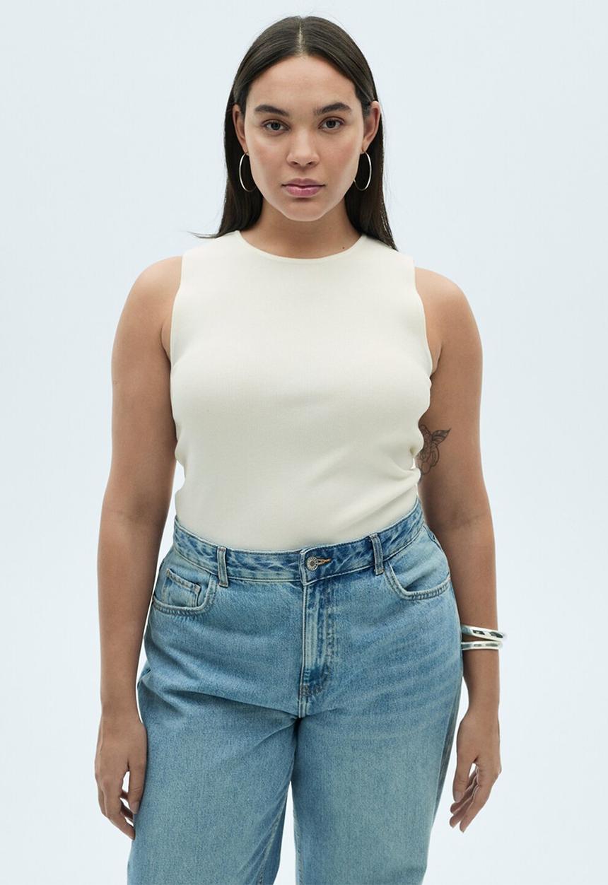 MANGO - Top Hernan - Light Beige